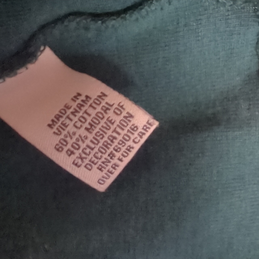 Ruff Hewn Women's Hunter Green Long Sleeve Crew Neck Top Large 🌸 - Picture 5 of 6